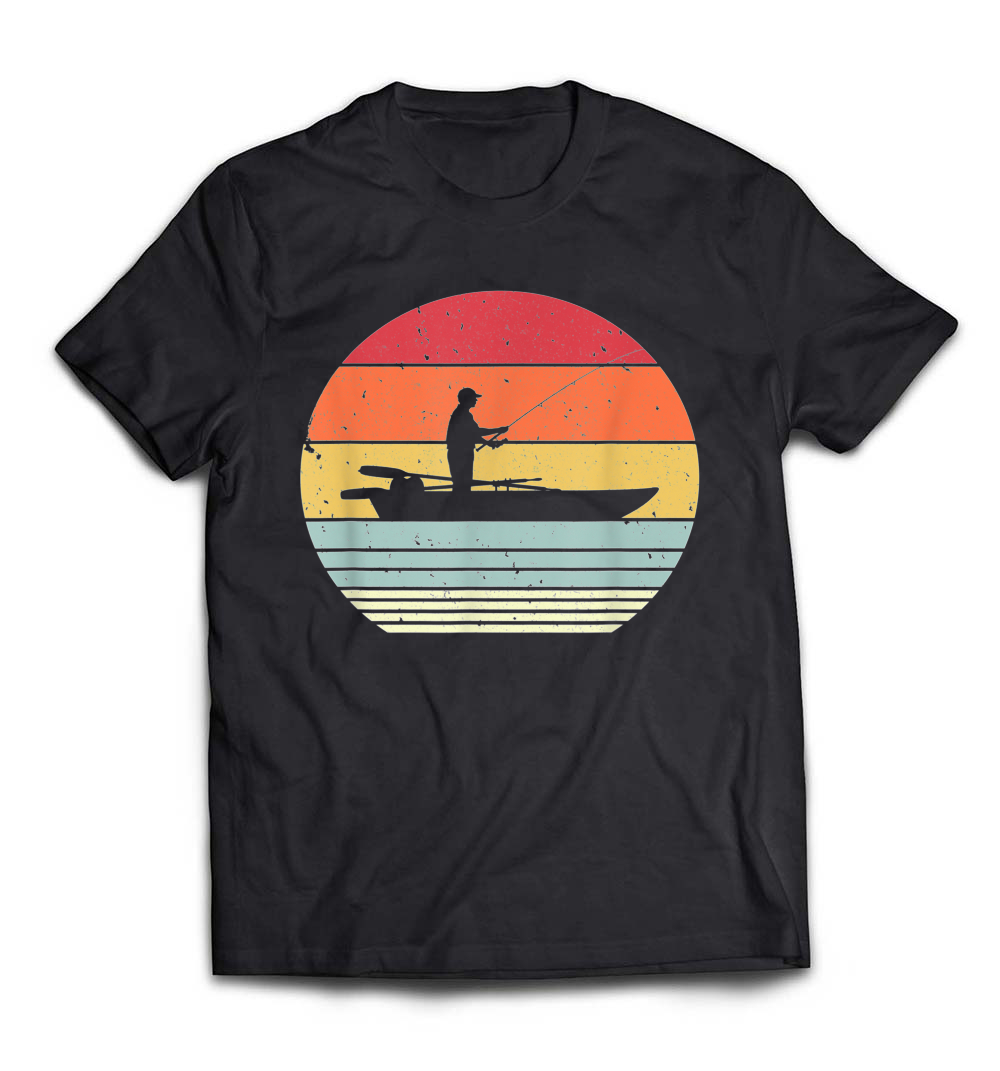 Retro Style Fishing T-Shirt – A Classic Look for Passionate Fishermen